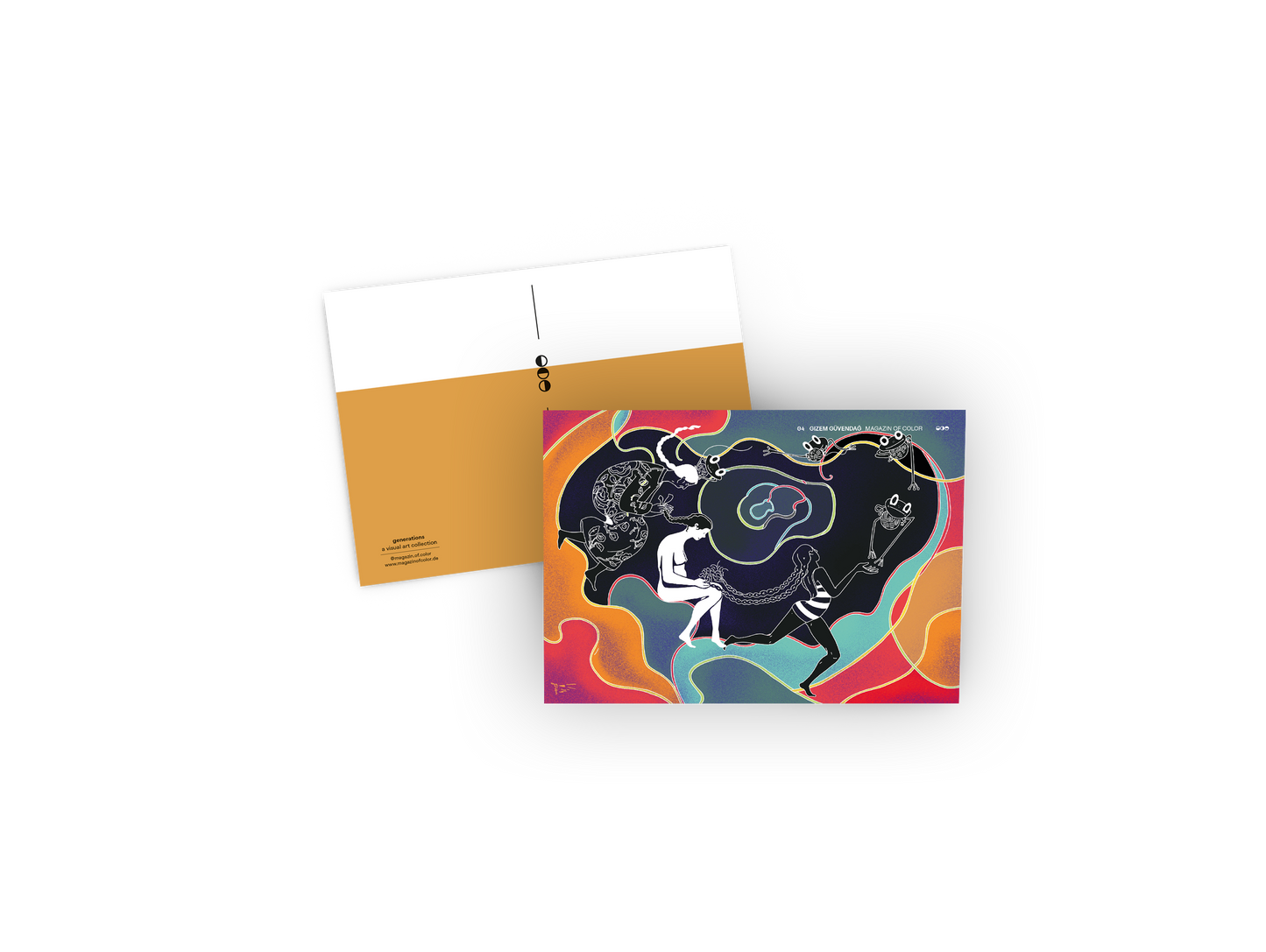 Postkarte "Braids of connection"